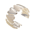 Women's Open Bangle with Modern Design Symbol Fashion