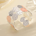 Ladies Open Bangle with Intricate Circle Design Symbol Fashion
