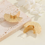 Women's Hanging Earrings with Artistic, Textured Design Symbol Fashion