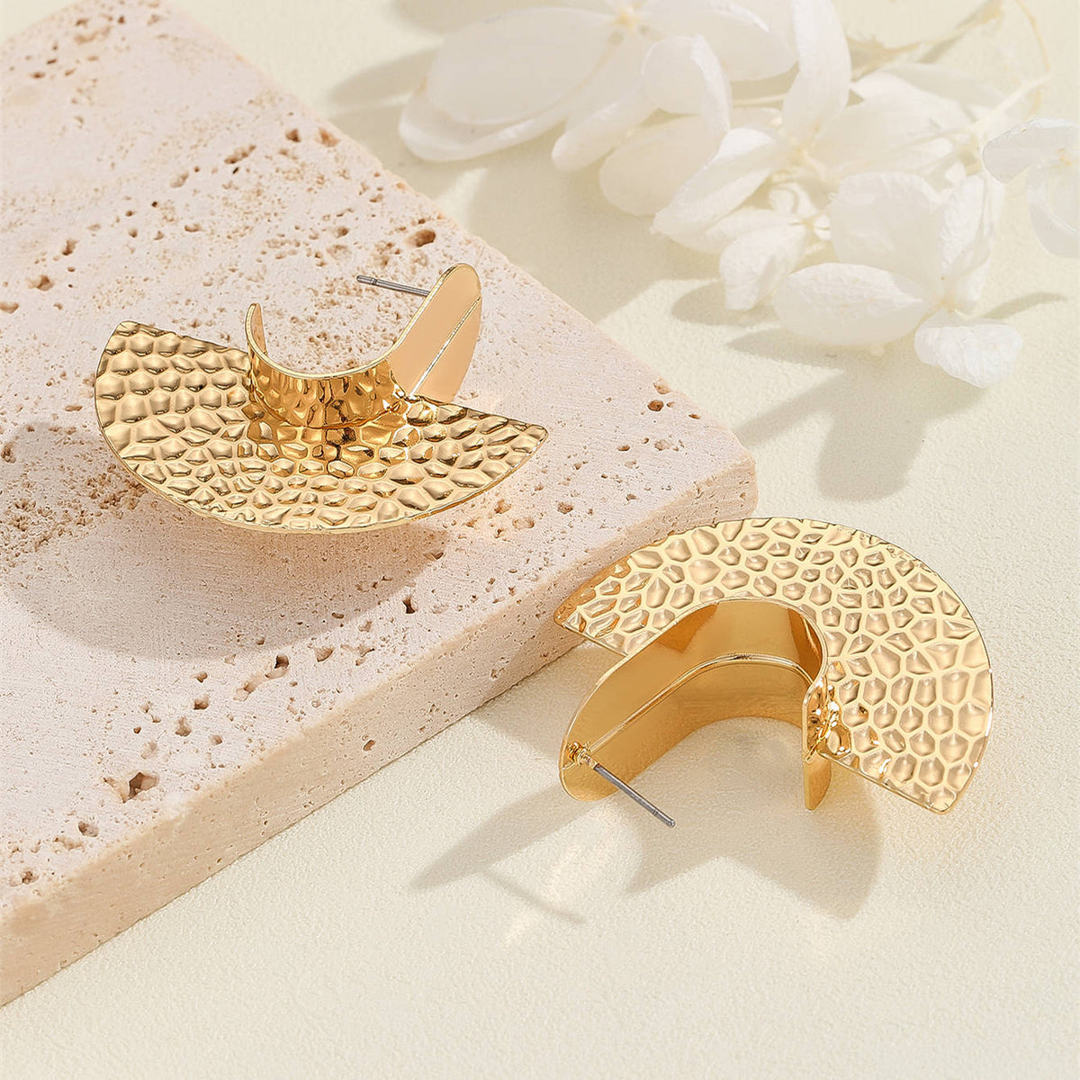 Women's Hanging Earrings with Artistic, Textured Design Symbol Fashion