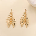 Women Hanging Earrings in Elegant Leaf Design Symbol Fashion