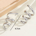 Women's Hanging Earrings with Elegant, Curved Design Symbol Fashion