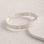 Ladies Open Bangle with Elegant Structure Design Symbol Fashion