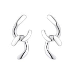 Women's earrings with sparkling circle pendant Symbol Fashion