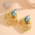Women's Hanging Earrings with Elegant, Sculptural Design Symbol Fashion