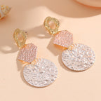 Women's Hanging Earrings with Modern Geometric Design Symbol Fashion
