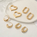 Women's hoops in modern crescent design Symbol Fashion