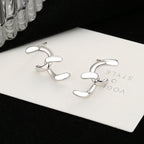 Women's earrings with sparkling circle pendant Symbol Fashion