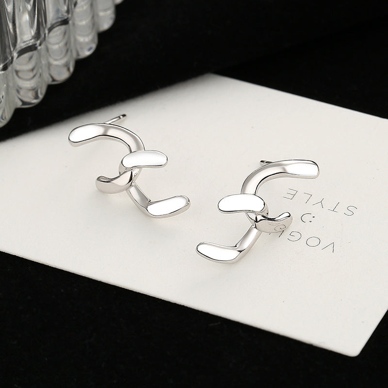 Women's earrings with sparkling circle pendant Symbol Fashion