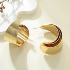 Women's Hanging Earrings in Elegant Wave Pattern Symbol Fashion