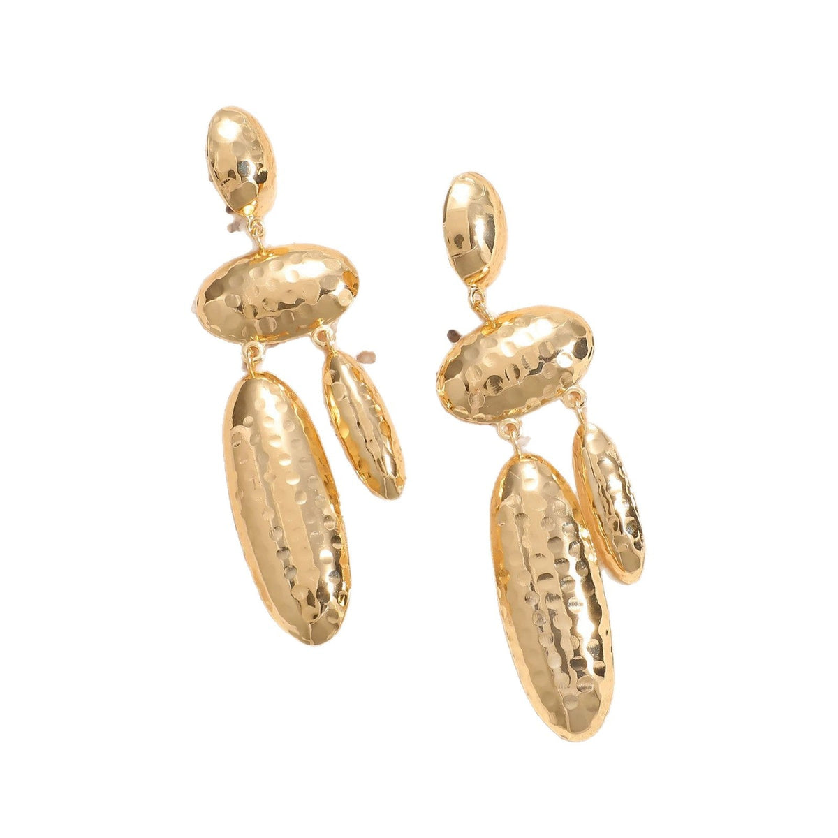 Women Hanging Earrings with artistic, three-dimensional design Symbol Fashion