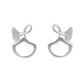 Women's earrings in elegant whale fin design Symbol Fashion
