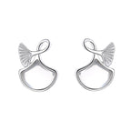 Women's earrings in elegant whale fin design Symbol Fashion