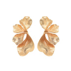 Women's ear clips in an elegant, textured design Symbol Fashion