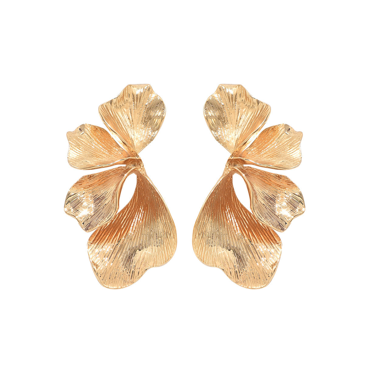 Women's ear clips in an elegant, textured design Symbol Fashion