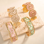 Women's cuff with elegant spiral design Symbol Fashion