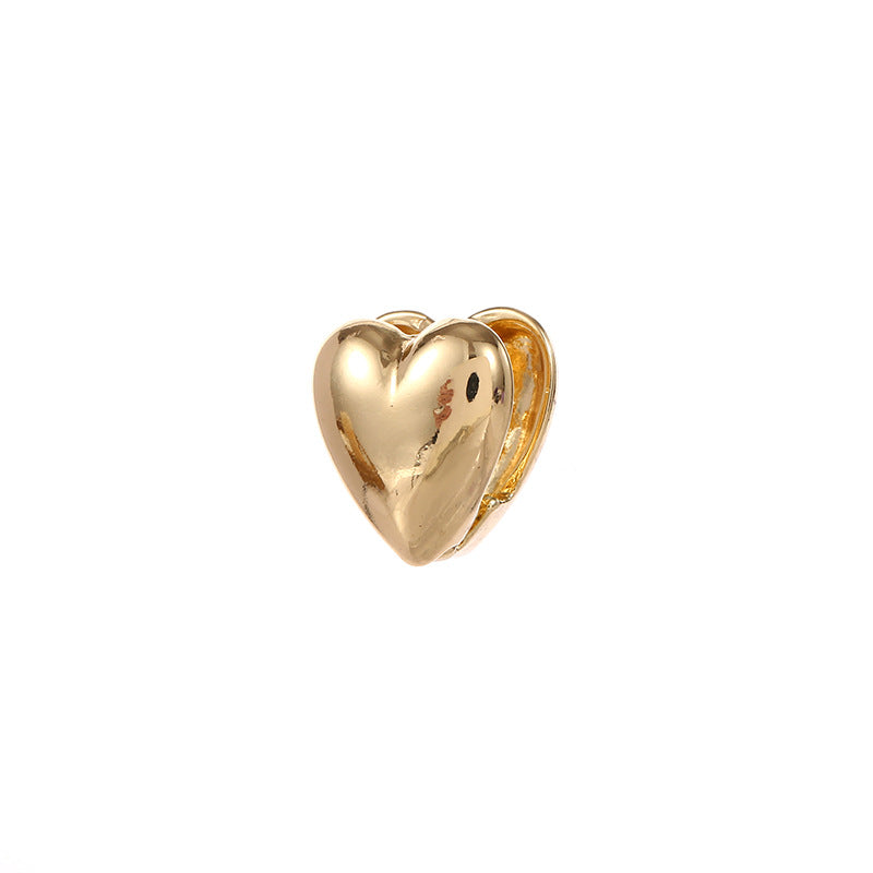 Women's heart-shaped ear clips Symbol Fashion