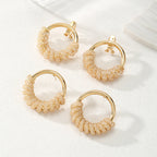 Women's Hanging Earrings with Artistic Spiral Structure Symbol Fashion