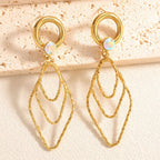 Women's earrings with elegant, shimmering design Symbol Fashion