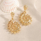 Ladies earrings in shell design Symbol Fashion