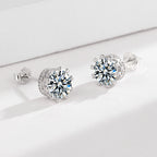 Ladies earrings with sparkling zirconia in elegant wreath design Symbol Fashion