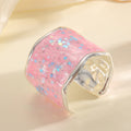 Women's Glittering Ring made of high-quality Epoxy Resin Symbol Fashion