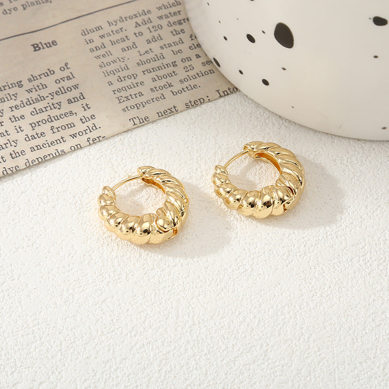 Women's hoops in modern bamboo design Symbol Fashion