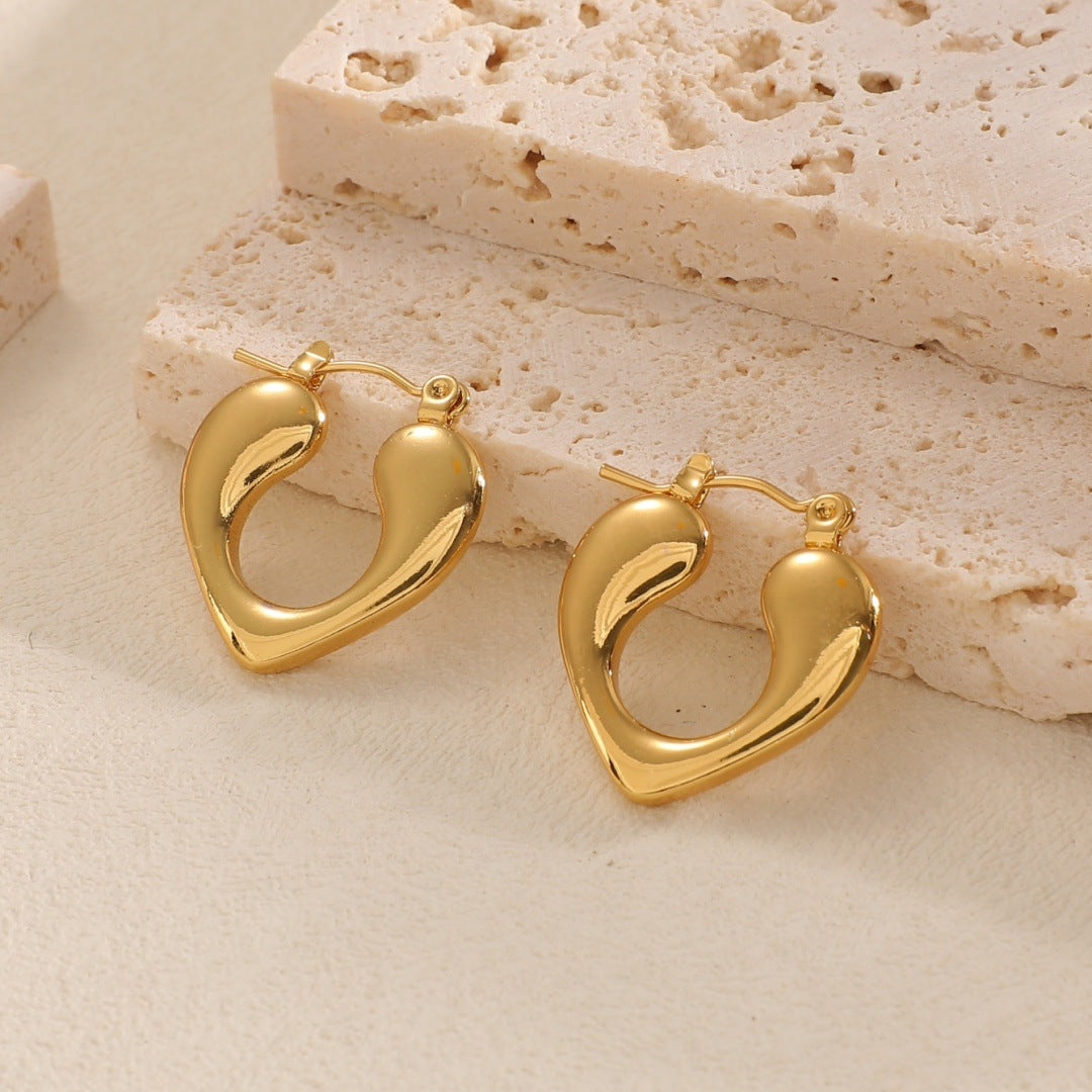 Women's Hanging Earrings with Integrated, Textured Design Symbol Fashion