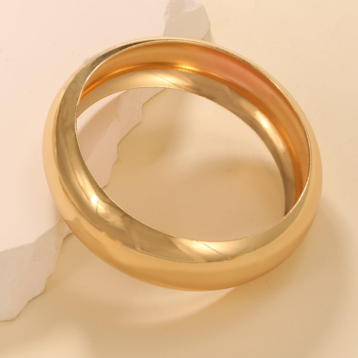 Women's Wide Gold Bracelet Symbol Fashion