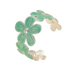 Women's bracelet made of high-quality metal with floral design Symbol Fashion