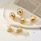 Women's heart-shaped ear clips Symbol Fashion