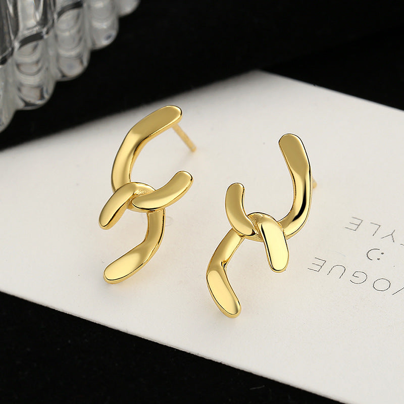 Women's earrings with sparkling circle pendant Symbol Fashion