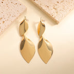 Women Hanging Earrings with Elegant Leaf Shape and Luxurious Finish Symbol Fashion