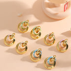 Women's earrings in elegant ring design Symbol Fashion