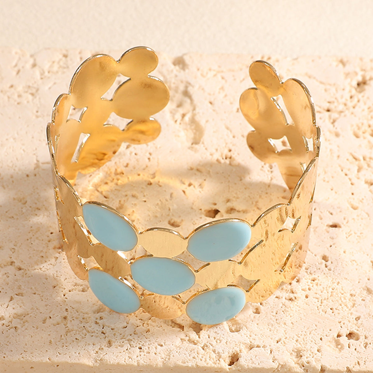 Ladies bracelet with intricate floral design Symbol Fashion
