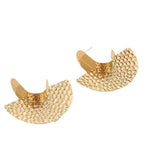Women's Hanging Earrings with Artistic, Textured Design Symbol Fashion