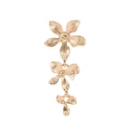 Women's Hanging Earrings with Floral Elements and Elegant Design Symbol Fashion