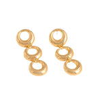 Women's Hanging Earrings with Modern, Geometric Elements Symbol Fashion