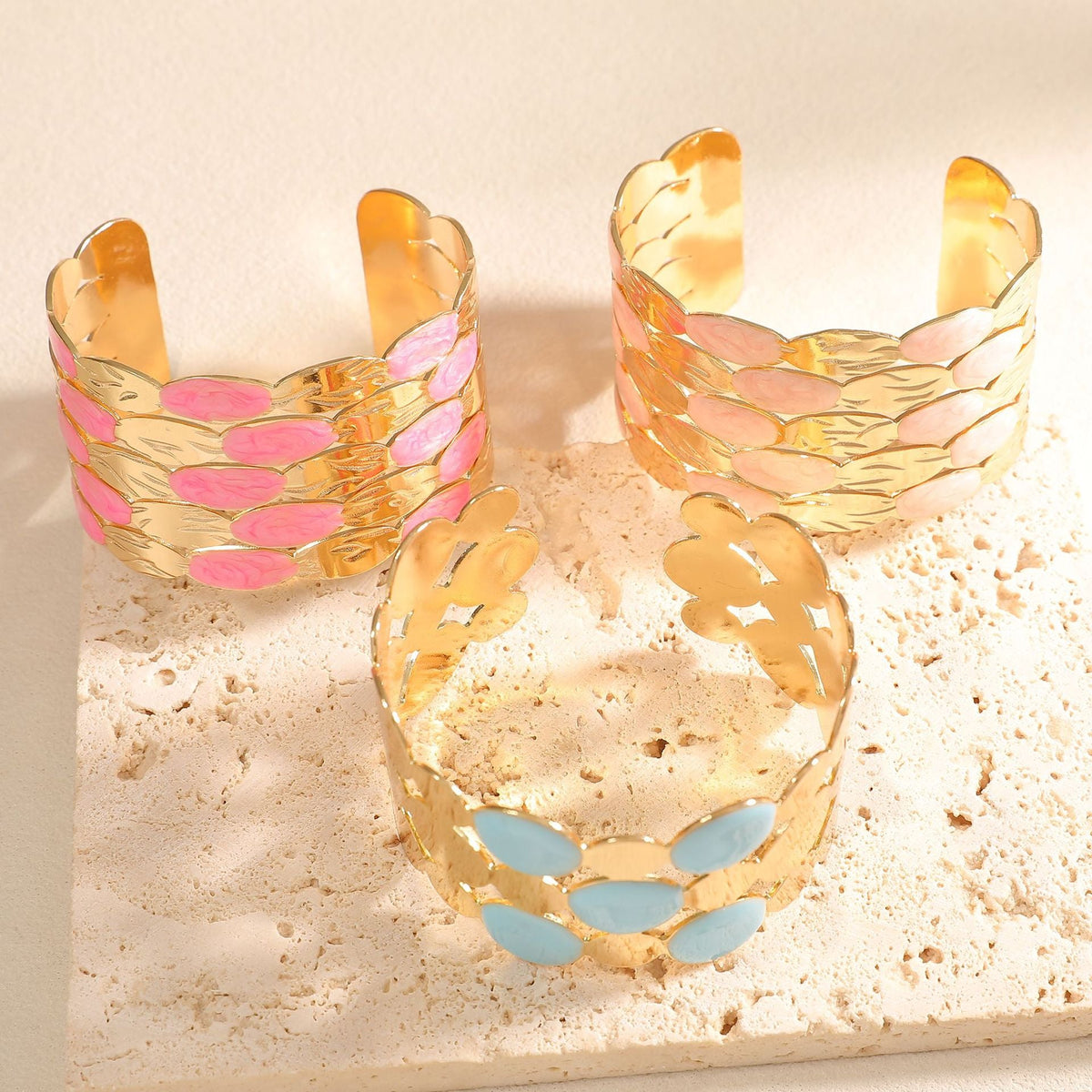 Ladies bracelet with intricate floral design Symbol Fashion