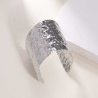 Women's Open Bangle with Elegant Wave Design Symbol Fashion