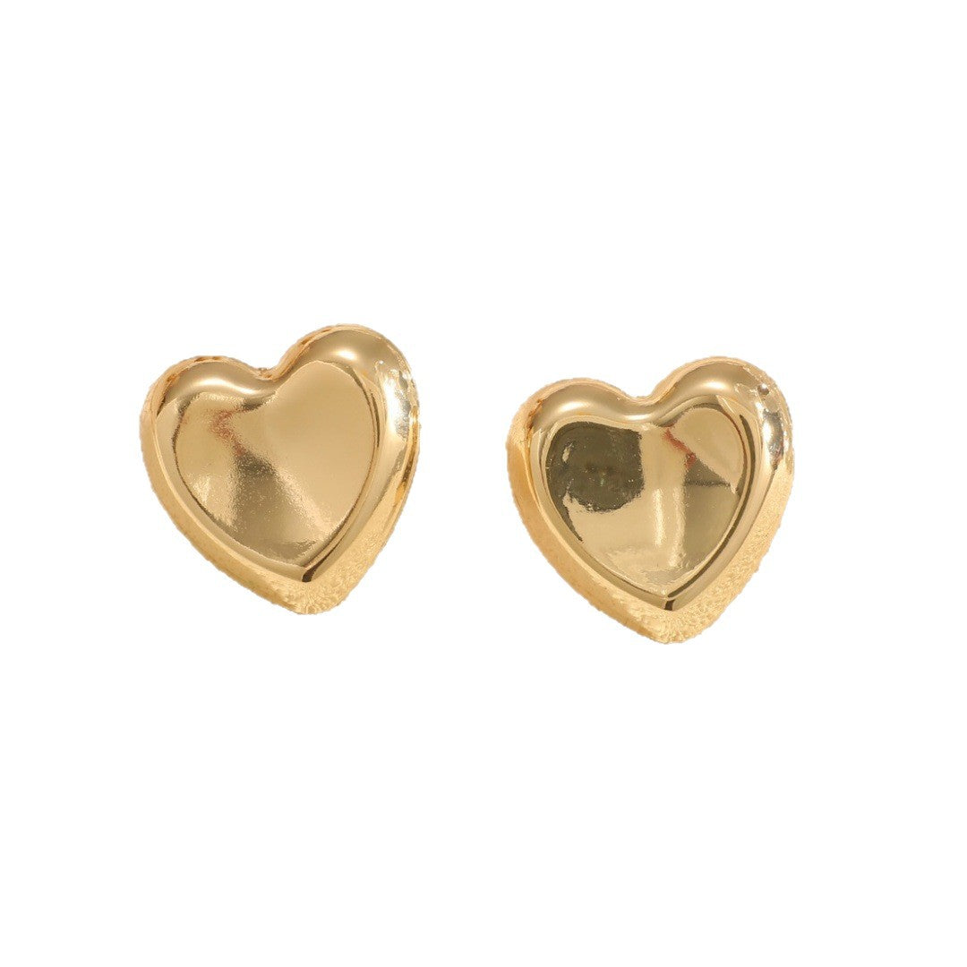 Women's Open Bangle with Elegant Heart Shape Symbol Fashion