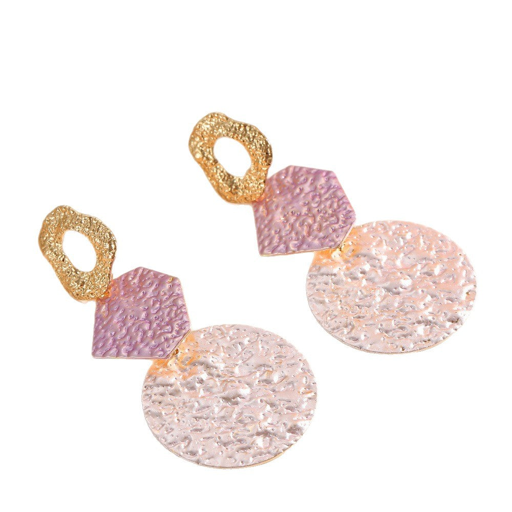 Women's Hanging Earrings with Modern Geometric Design Symbol Fashion