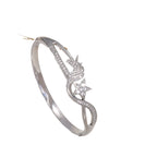 Ladies bracelet with elaborate infinity symbol and sparkling zirconia Symbol Fashion