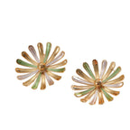 Women’s Flower Earrings in Modern 3D Design Symbol Fashion