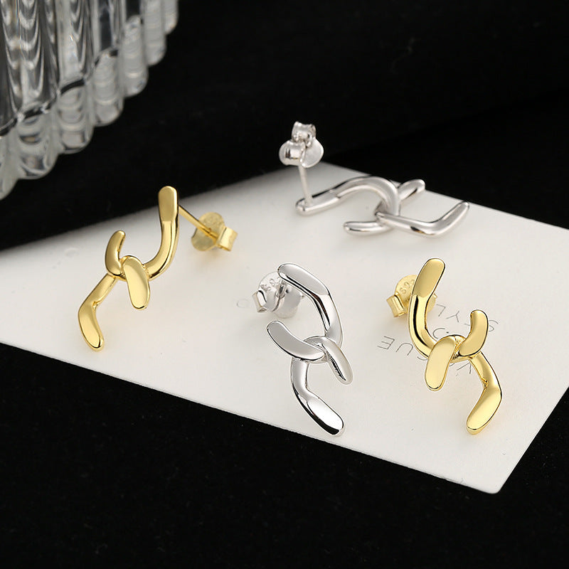 Women's earrings with sparkling circle pendant Symbol Fashion
