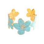 Ladies' bangle with floral motifs Symbol Fashion