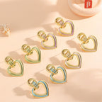 Women’s earrings in modern heart design Symbol Fashion