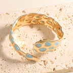 Ladies Open Bangle in Elegant Snake Design Symbol Fashion
