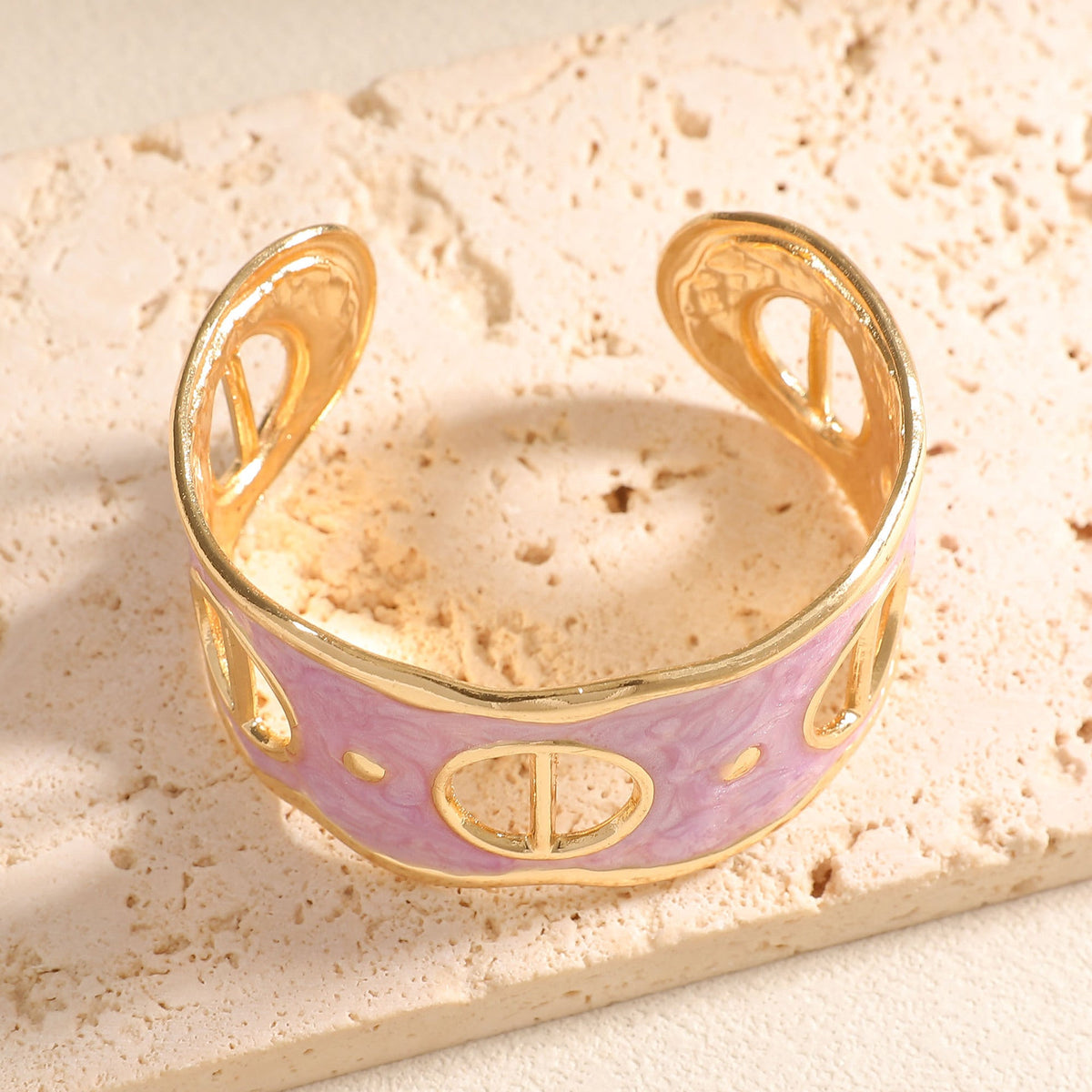 Women Open Cuff Bracelet with Artistic Snake Design Symbol Fashion