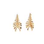 Women Hanging Earrings in Elegant Leaf Design Symbol Fashion